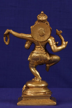 Image of Brass Dancing Ganesha Sculpture