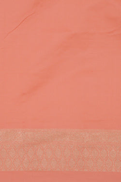 Image of Banarasi Katan Silk Peach Saree