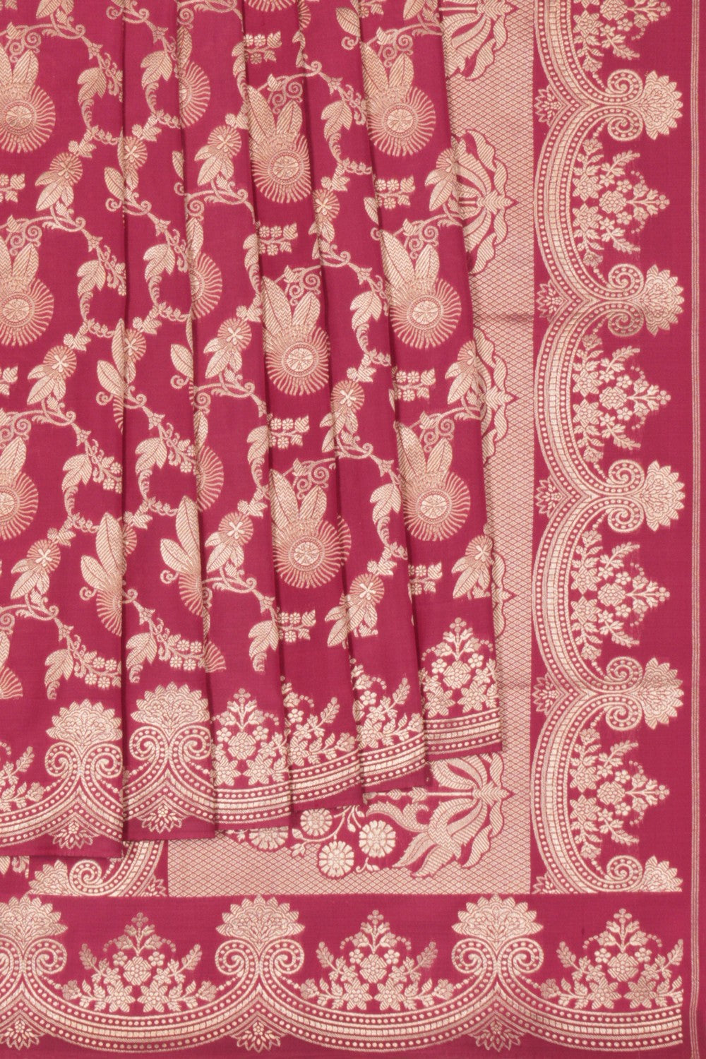 Banarasi Katan Silk Pink Saree