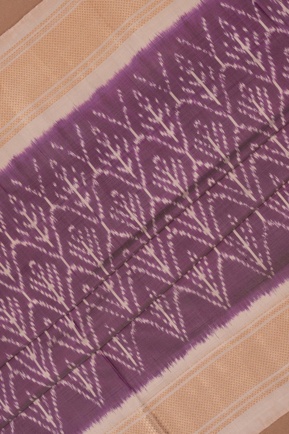 Pochampally Ikat Silk Purple Saree