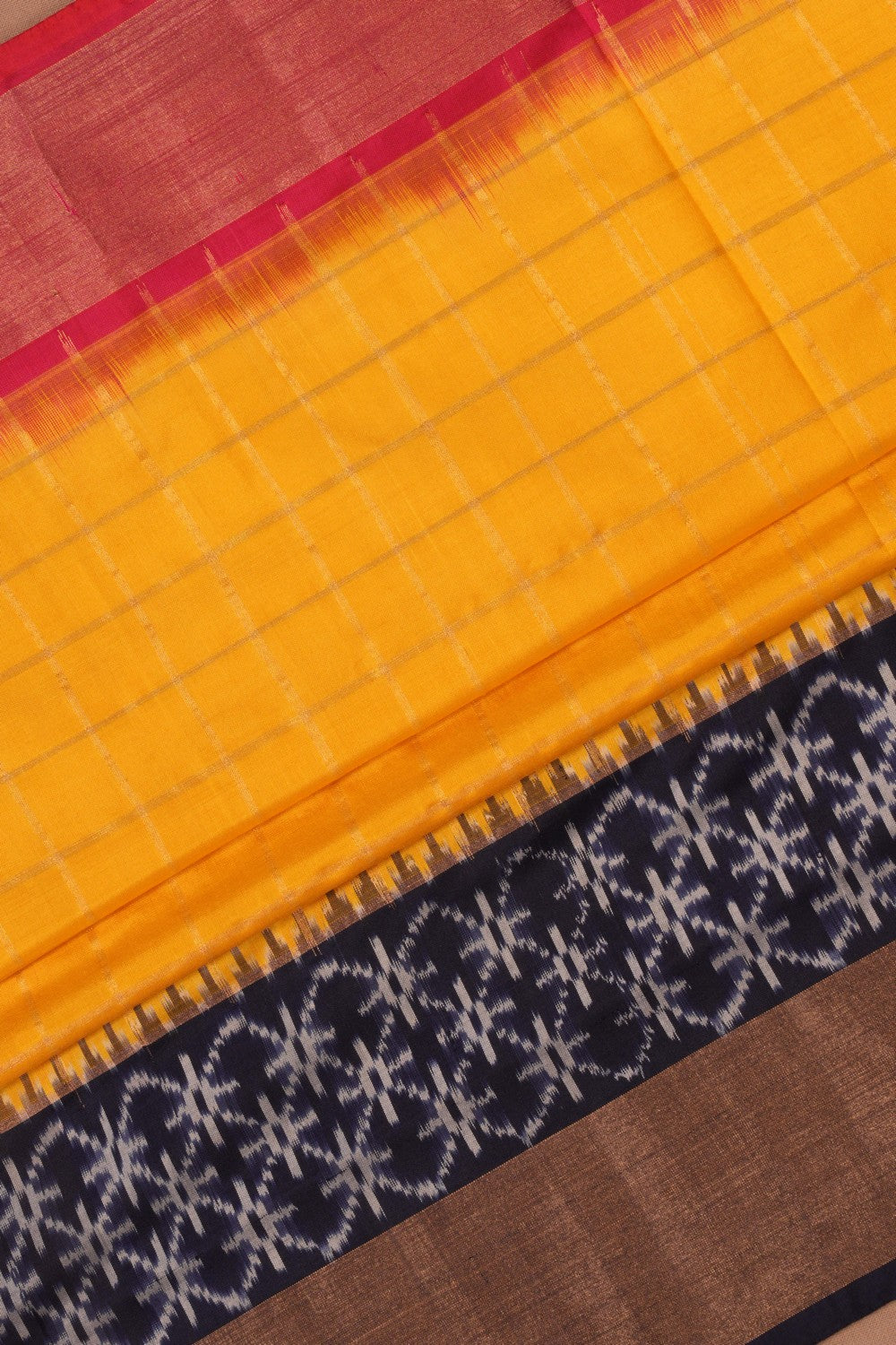 Image of Pochampally Ikat Silk Saree