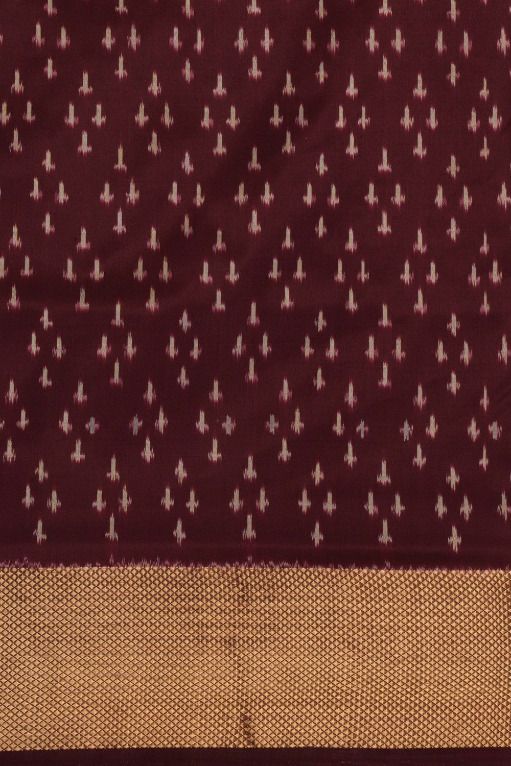 Pochampally Ikat Silk Purple Saree