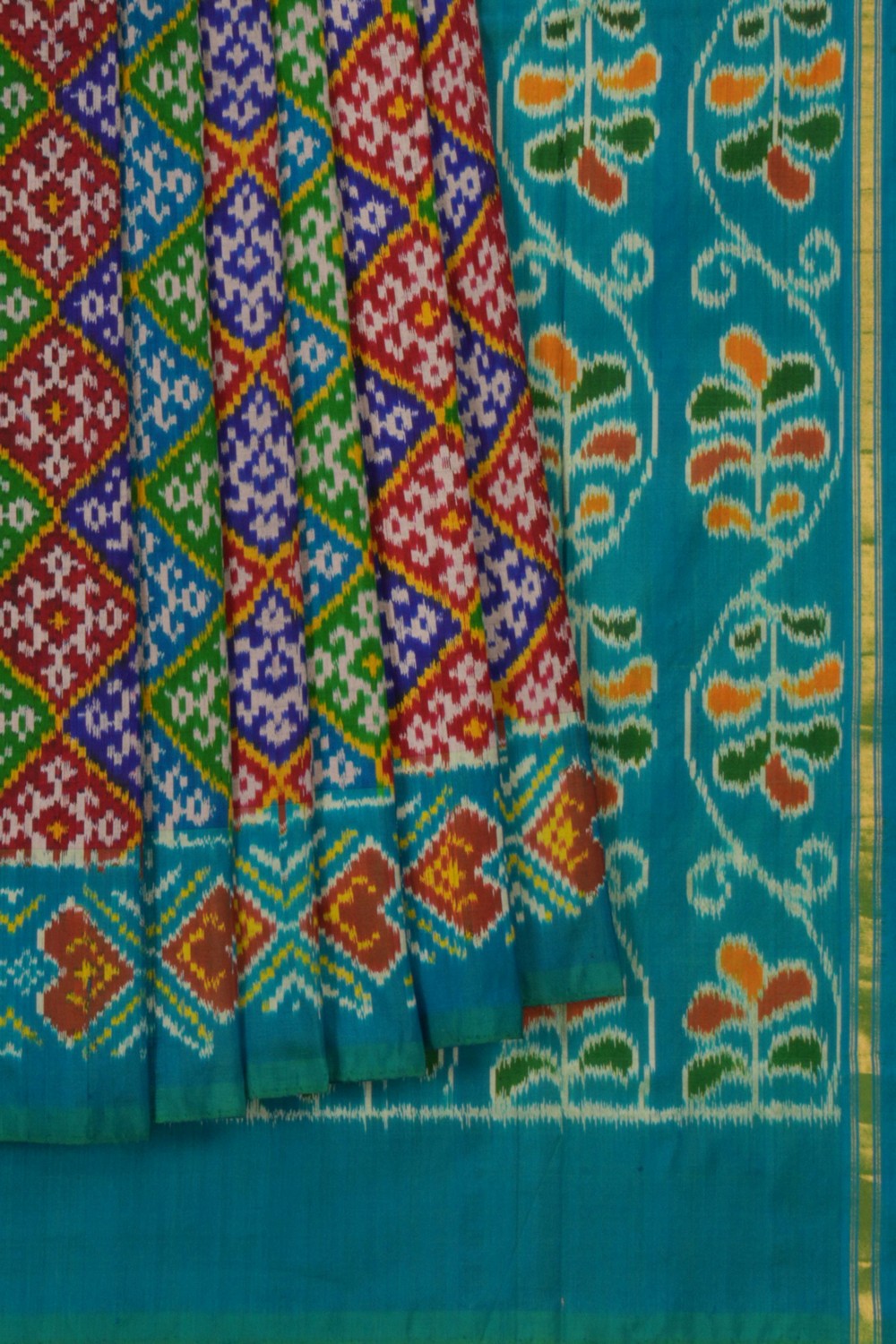 Pochampally Ikat Silk Saree