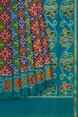 Image of Pochampally Ikat Silk Saree