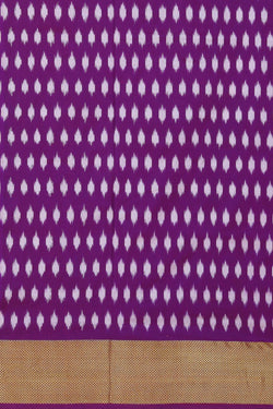 Image of Pochampally Ikat Silk Purple Saree