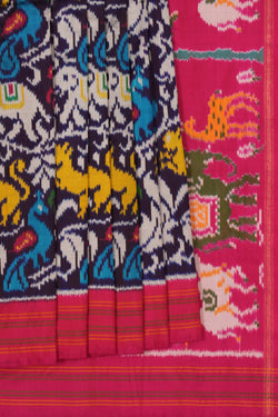 Image of Pochampally Ikat Silk Saree