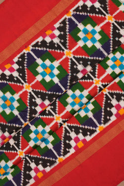 Image of Pochampally Ikat Silk Saree