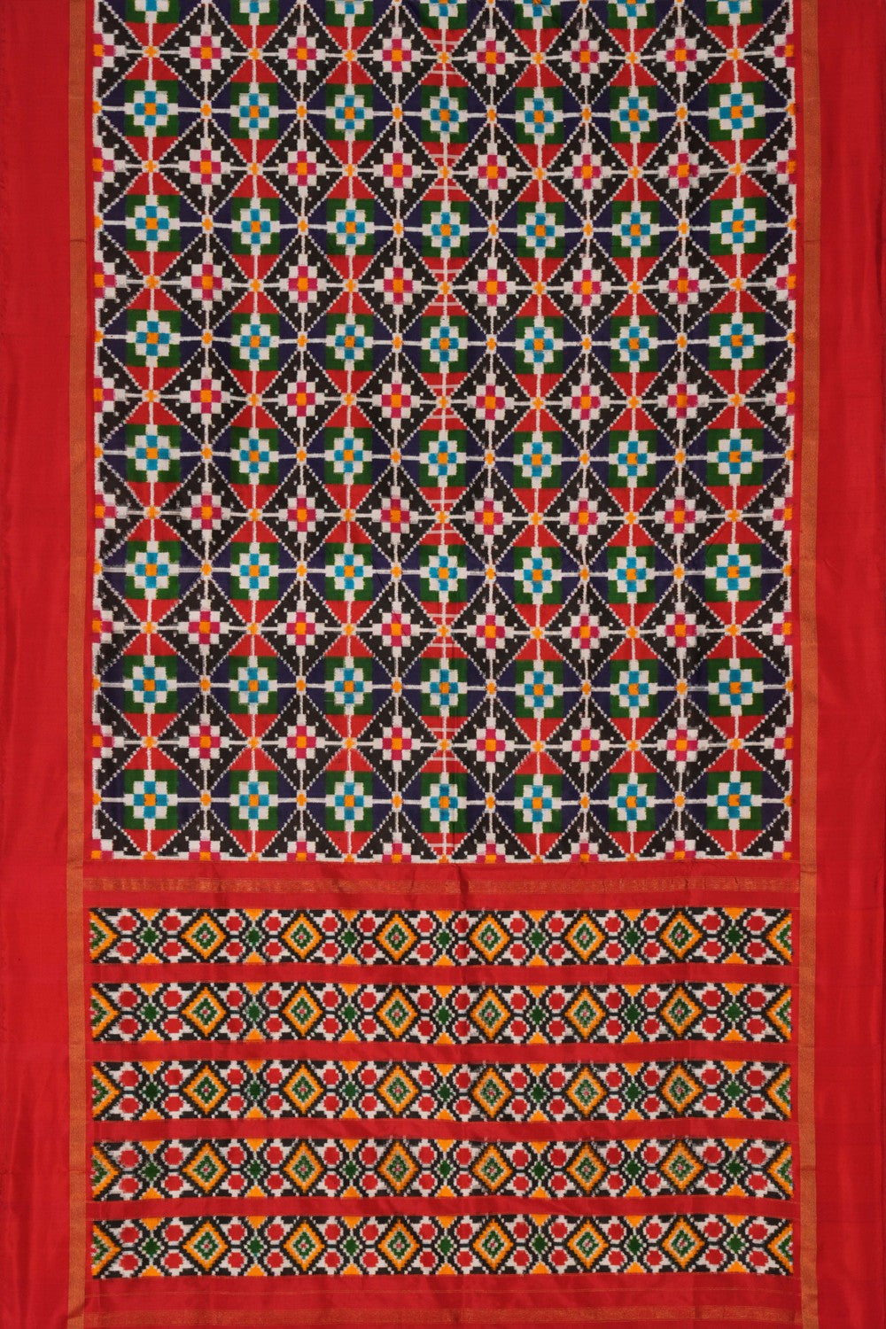 Image of Pochampally Ikat Silk Saree
