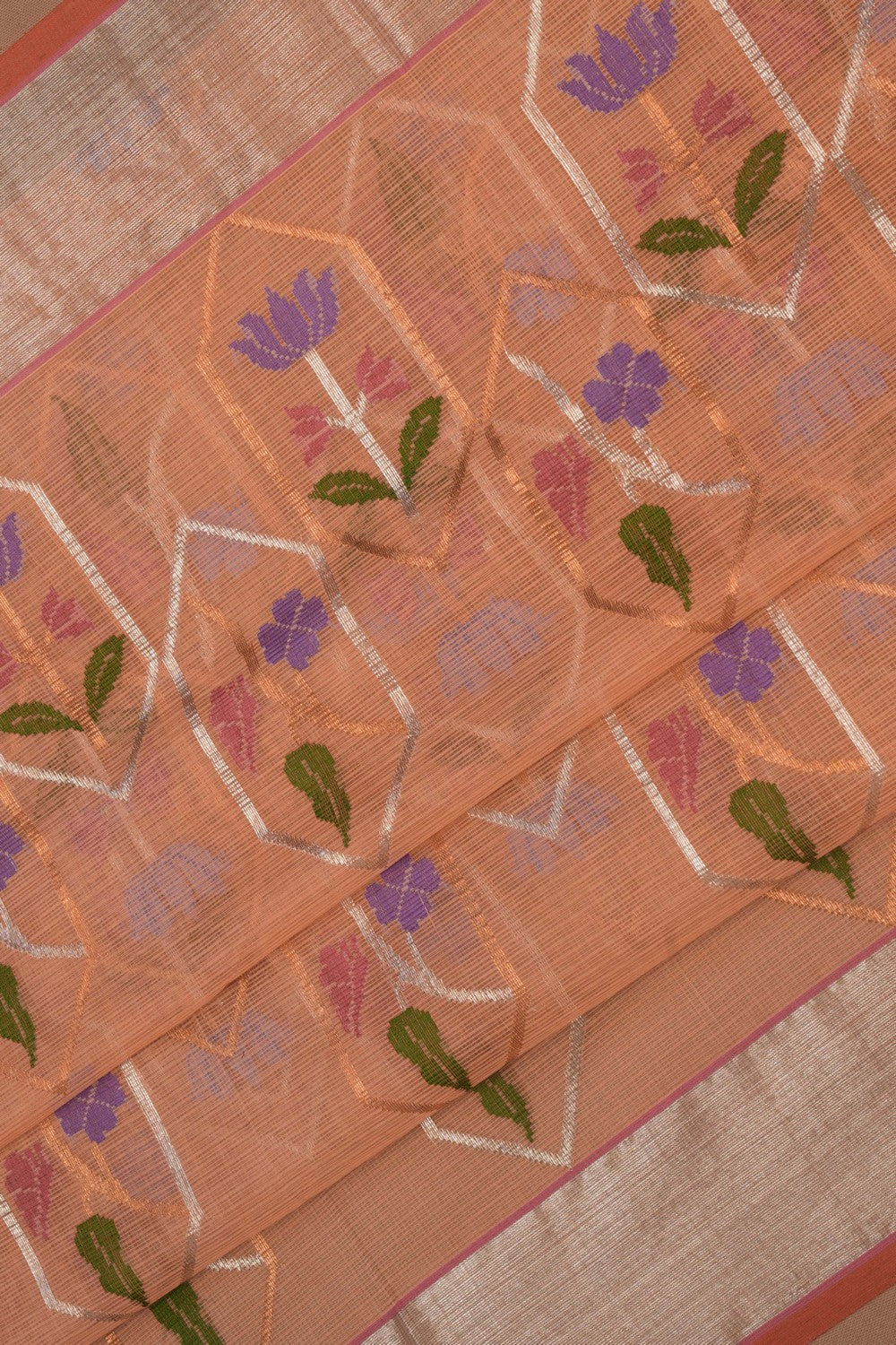 Kota Peach Saree