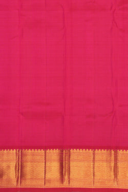 Image of Kanchipuram Silk Brocade Pink Saree