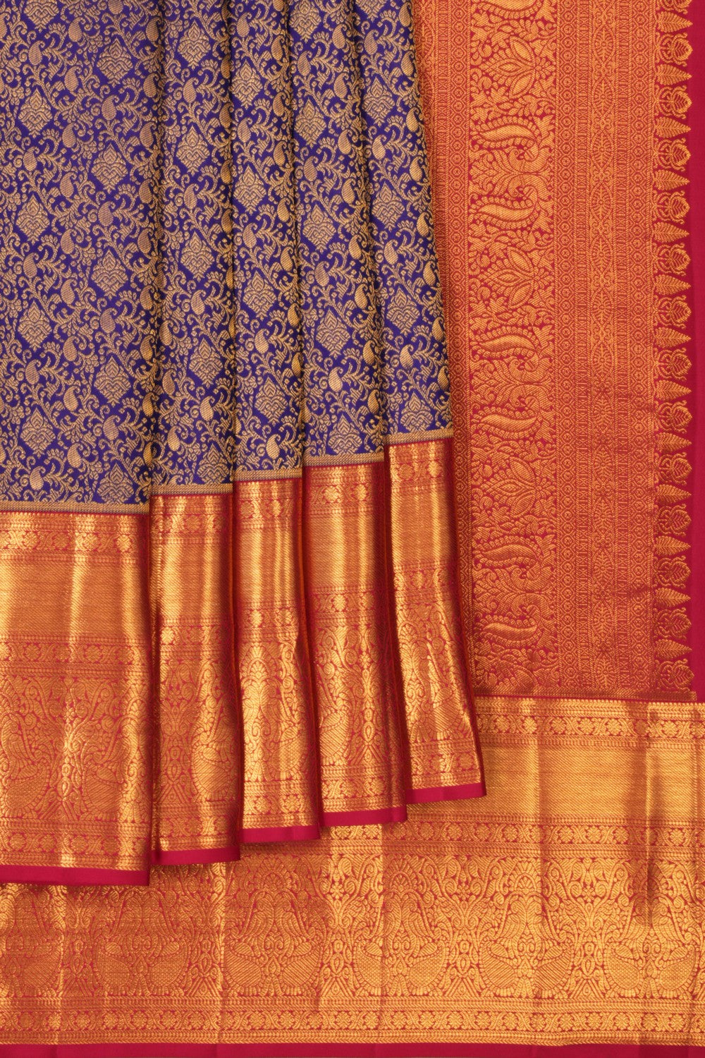 Kanchipattu Brocade Purple Saree