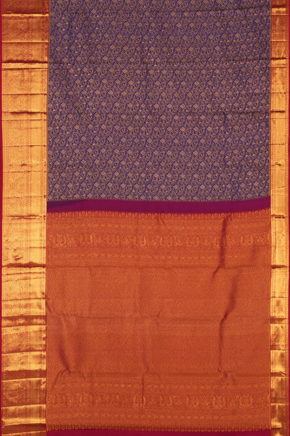 Kanchipattu Brocade Purple Saree