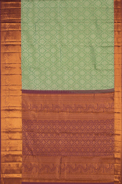 Image of Kanchipattu Brocade Green Saree