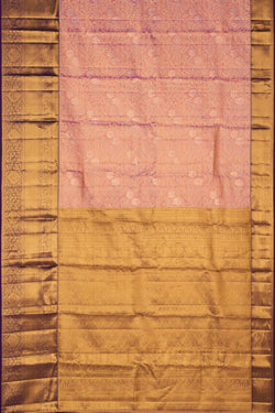 Image of Kanchipattu Brocade Pink Saree