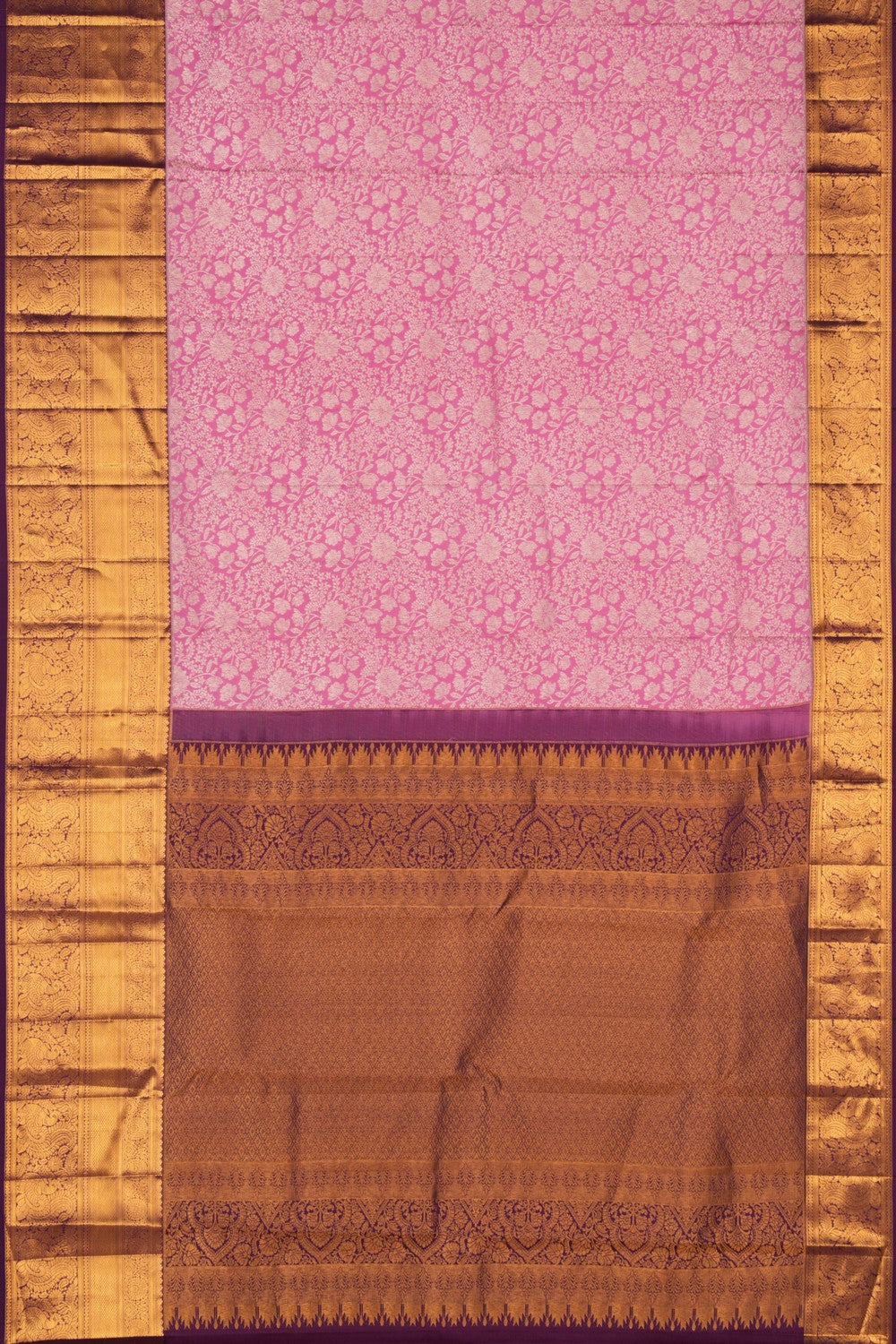 Kanchipattu Brocade Pink Saree