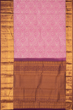 Image of Kanchipattu Brocade Pink Saree