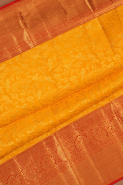 Image of Kanchipattu Brocade Mustard Saree