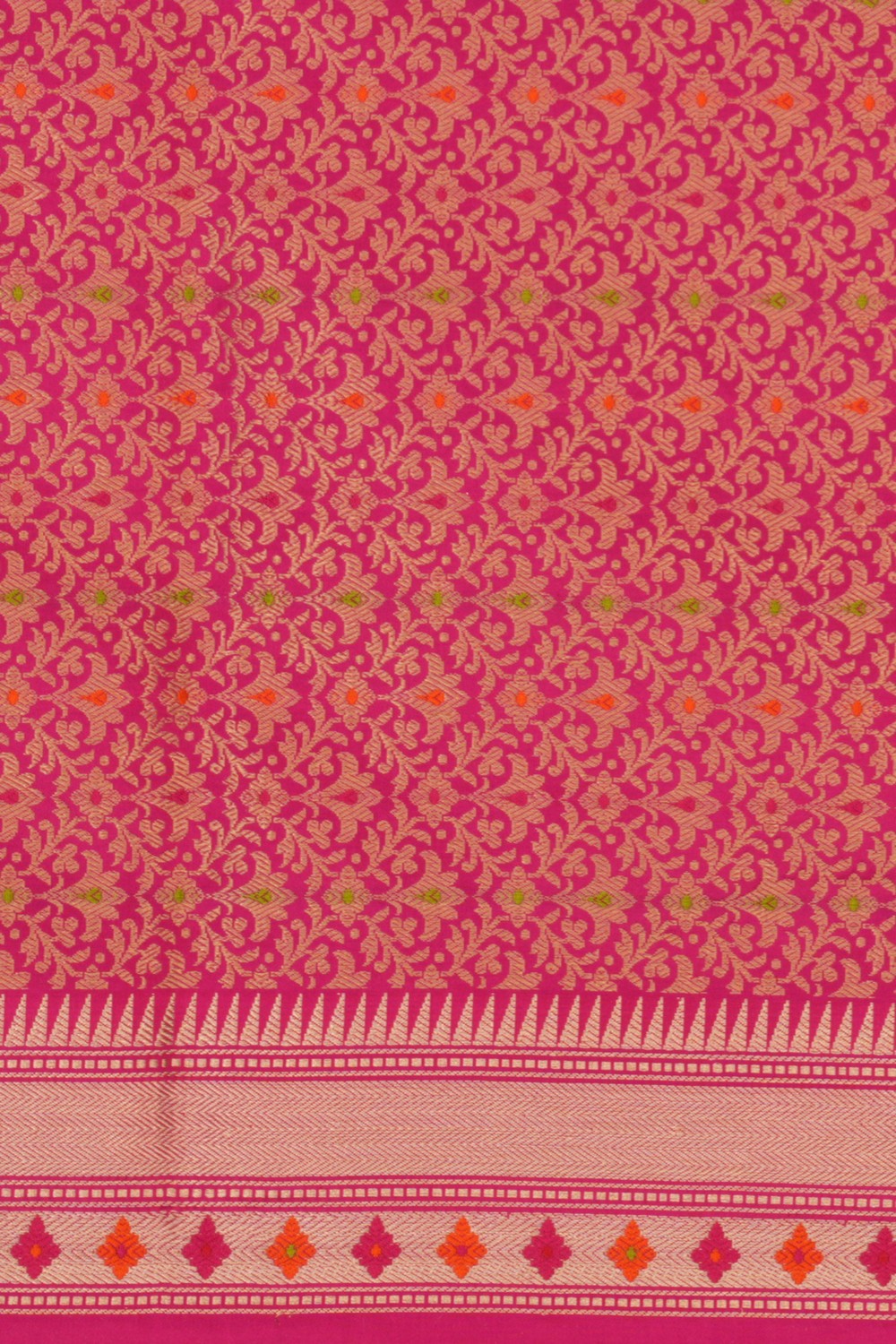 Banarasi Katan Silk Peach Saree