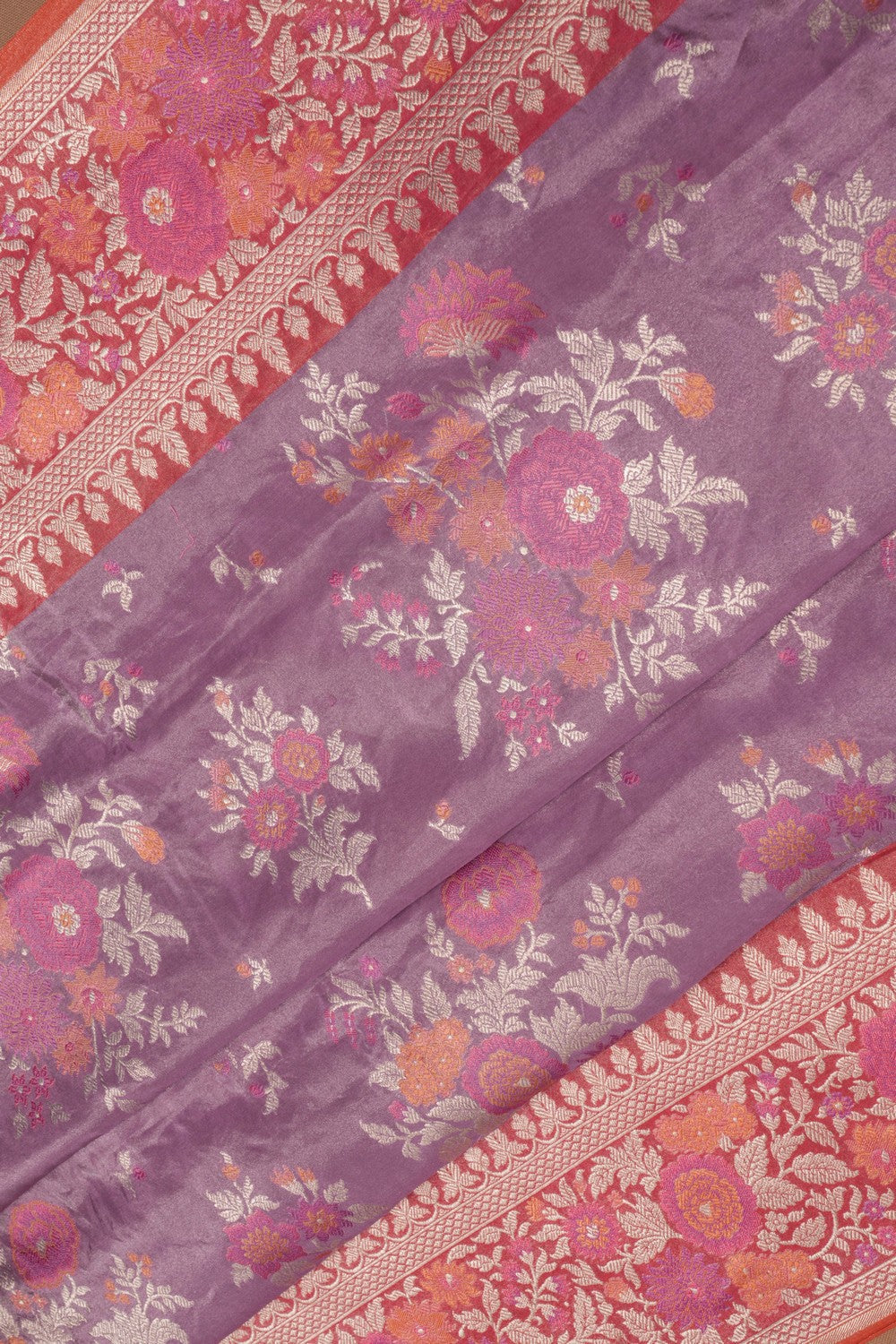 Banarasi Katan Silk Purple Saree