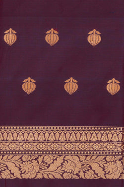 Image of Banarasi Katan Silk Blue Saree