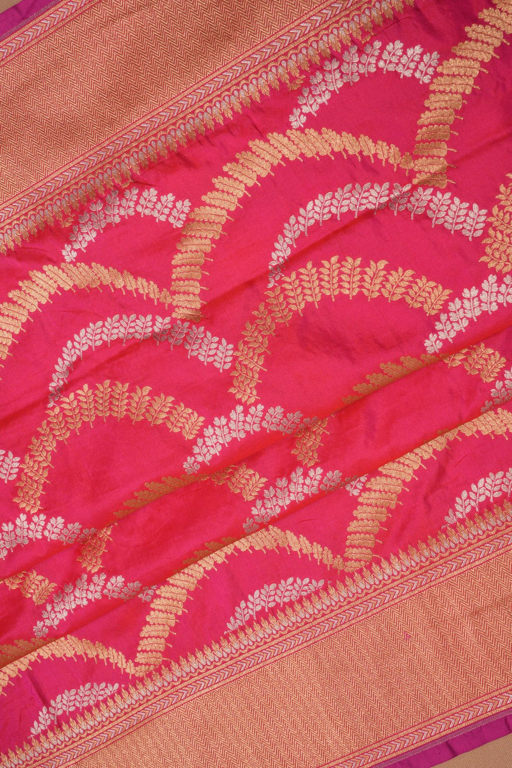 Banarasi Katan Silk Pink Saree