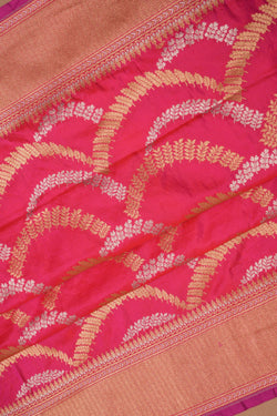 Image of Banarasi Katan Silk Pink Saree