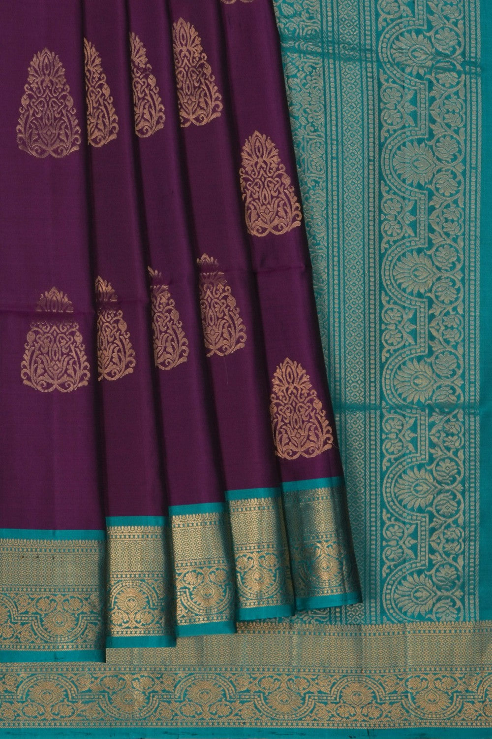 Image of South Silk Violet Saree