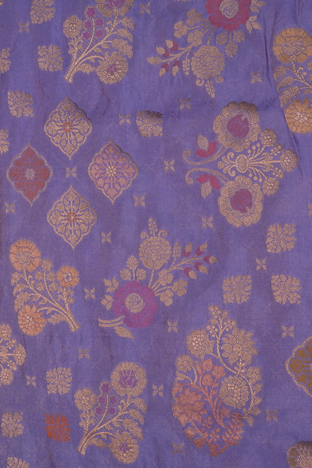 Image of Banarasi Silk Purple Saree
