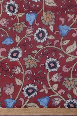 Image of Kalamkari Printed Saree