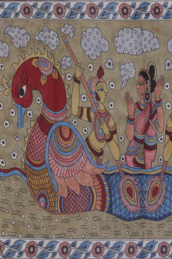 Image of Kalamkari Printed Saree