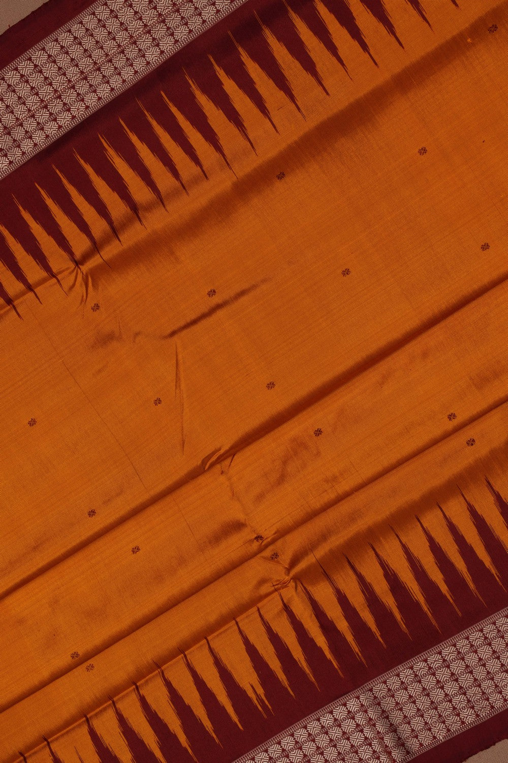 Sambalpuri Silk Mustard Saree