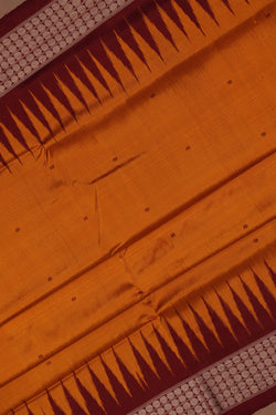 Image of Sambalpuri Silk Mustard Saree