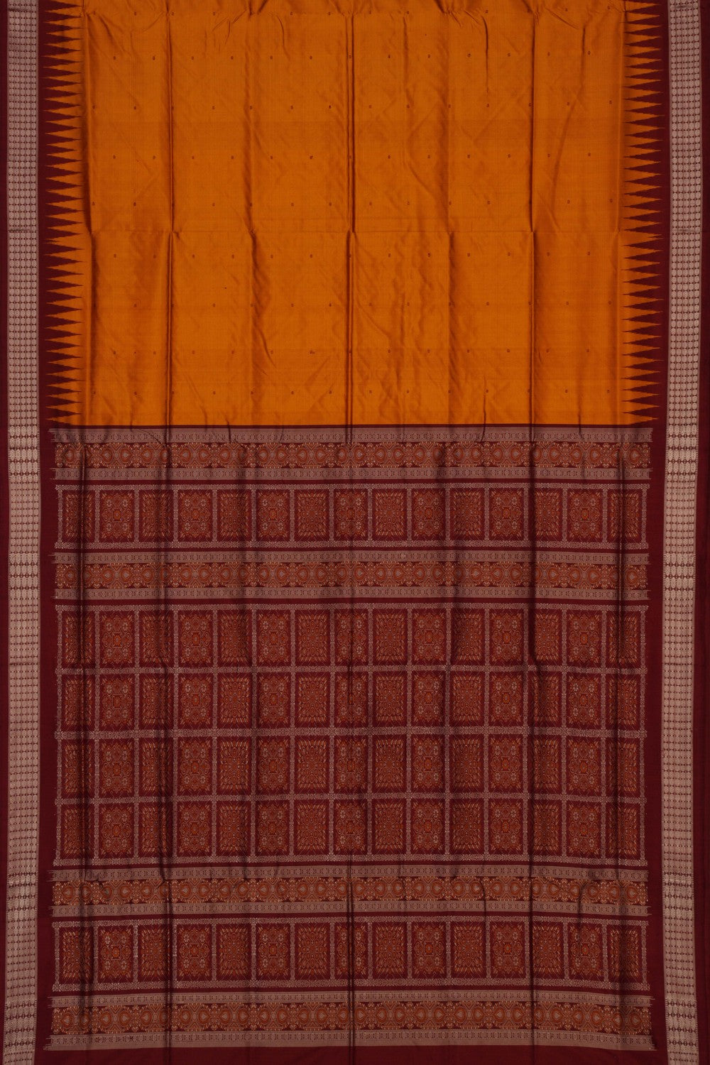 Sambalpuri Silk Mustard Saree