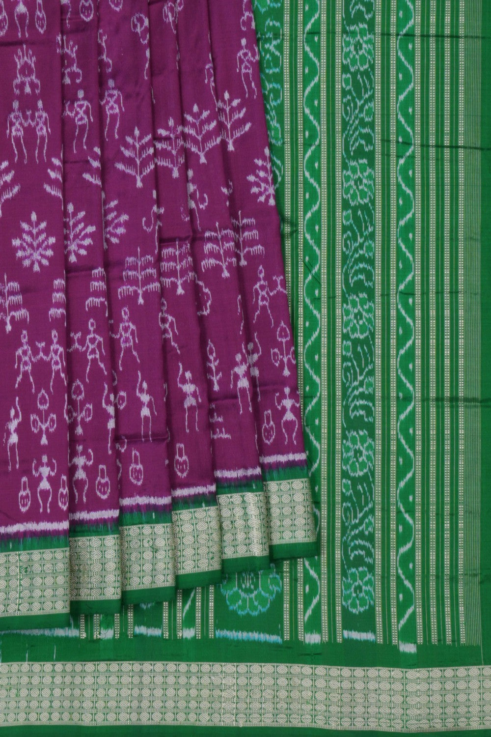 Sambalpuri Silk Purple Saree