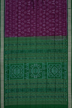 Image of Sambalpuri Silk Purple Saree