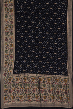 Image of Bandhani Saree With Paithani Border