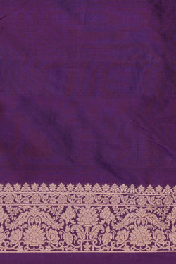 Image of Banarasi Katan Silk Purple Saree