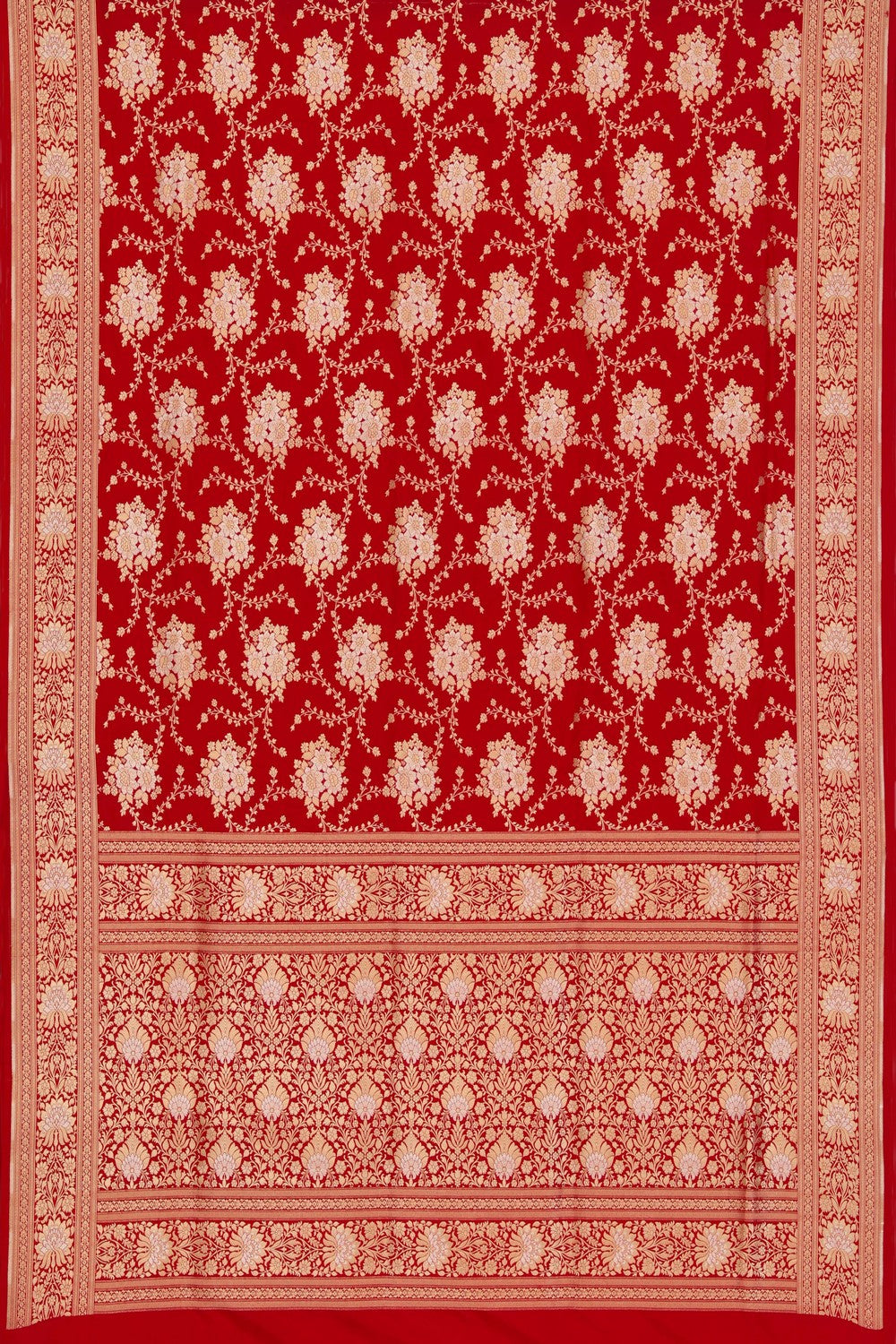 Banarasi Katan Silk Red Saree