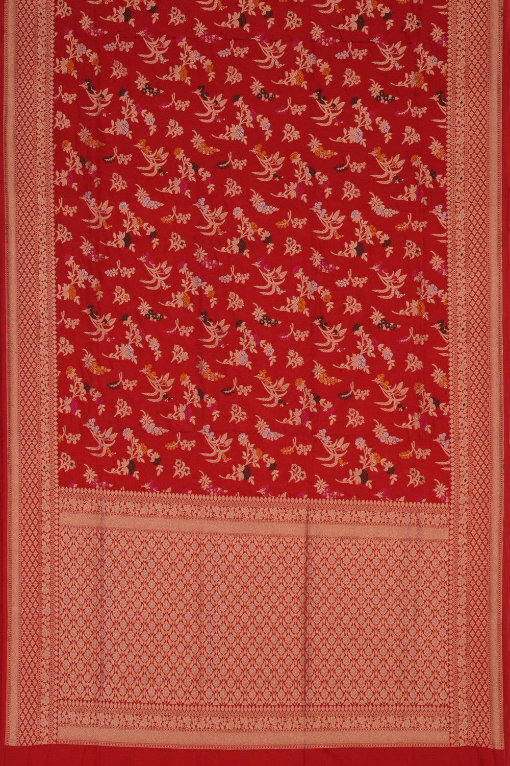 Banarasi Katan Silk Red Saree