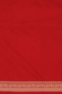 Image of Banarasi Katan Silk Red Saree