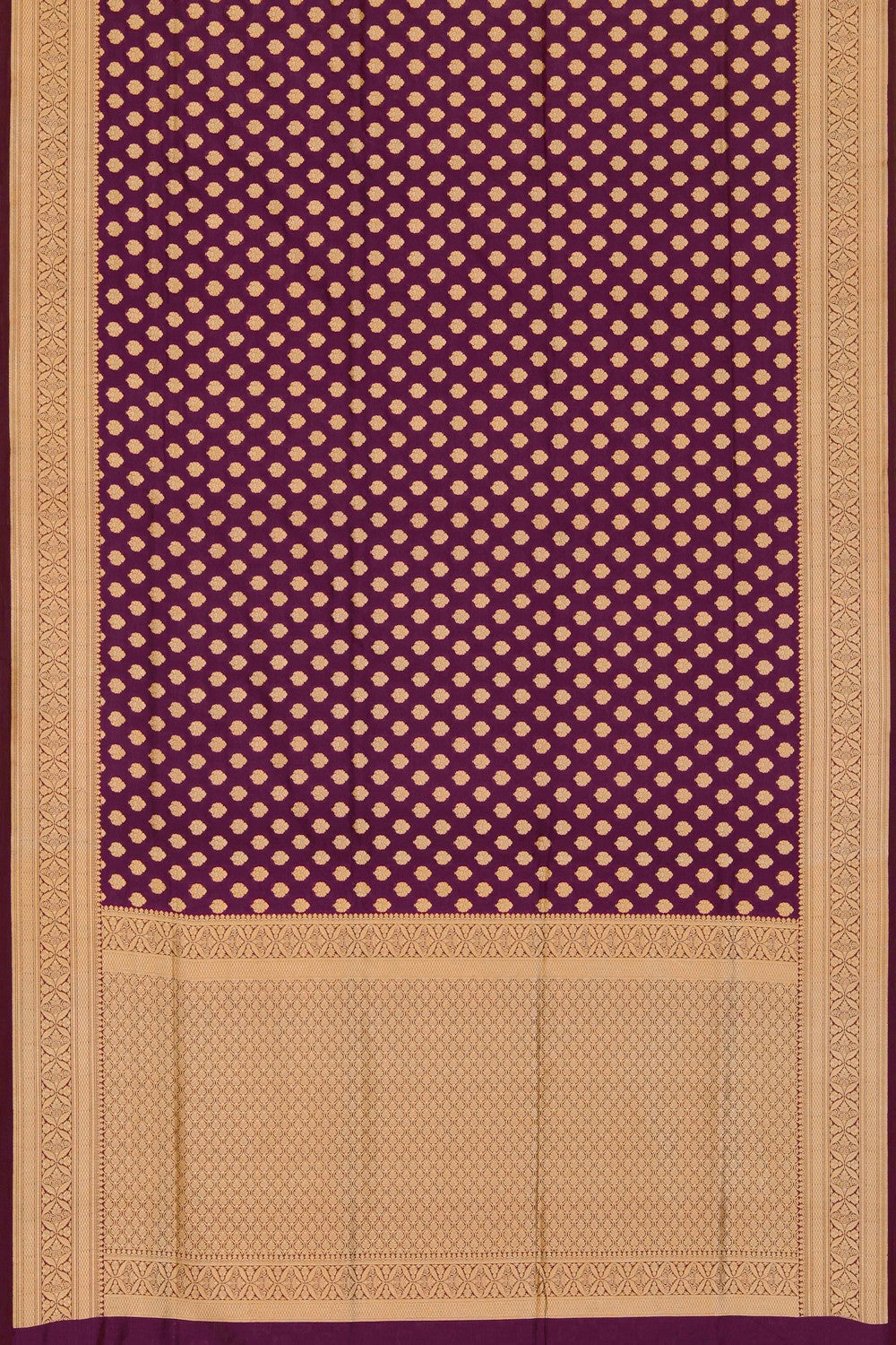 Banarasi Katan Silk Violet Saree