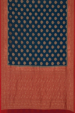 Image of Banarasi Chiffon Blue Saree