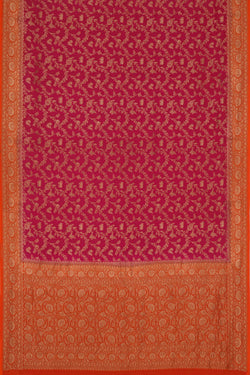 Image of Banarasi Chiffon Pink Saree