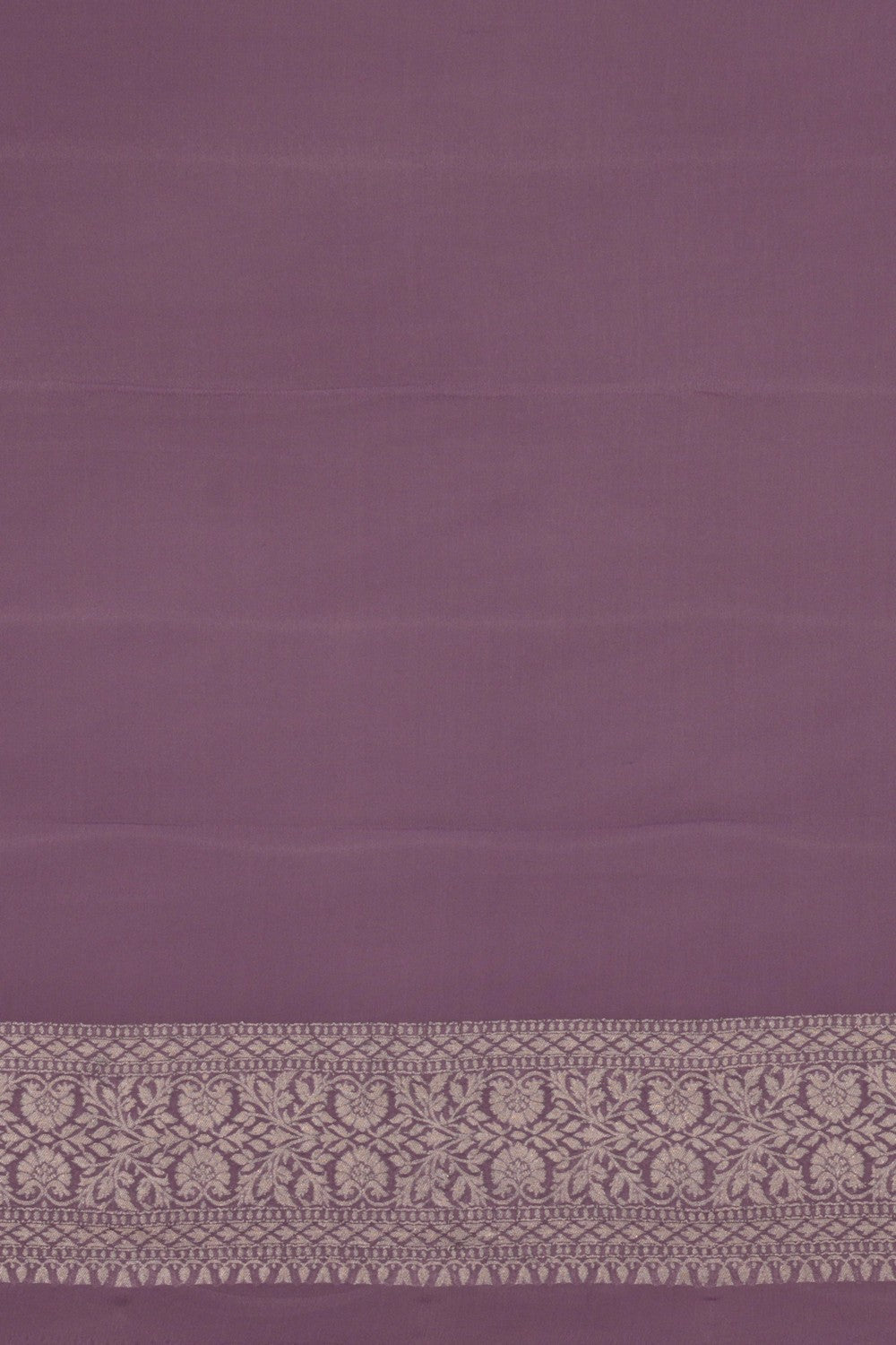 Banarasi Chiffon Purple Saree