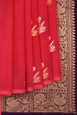 Image of Banarasi Silk Pink Saree