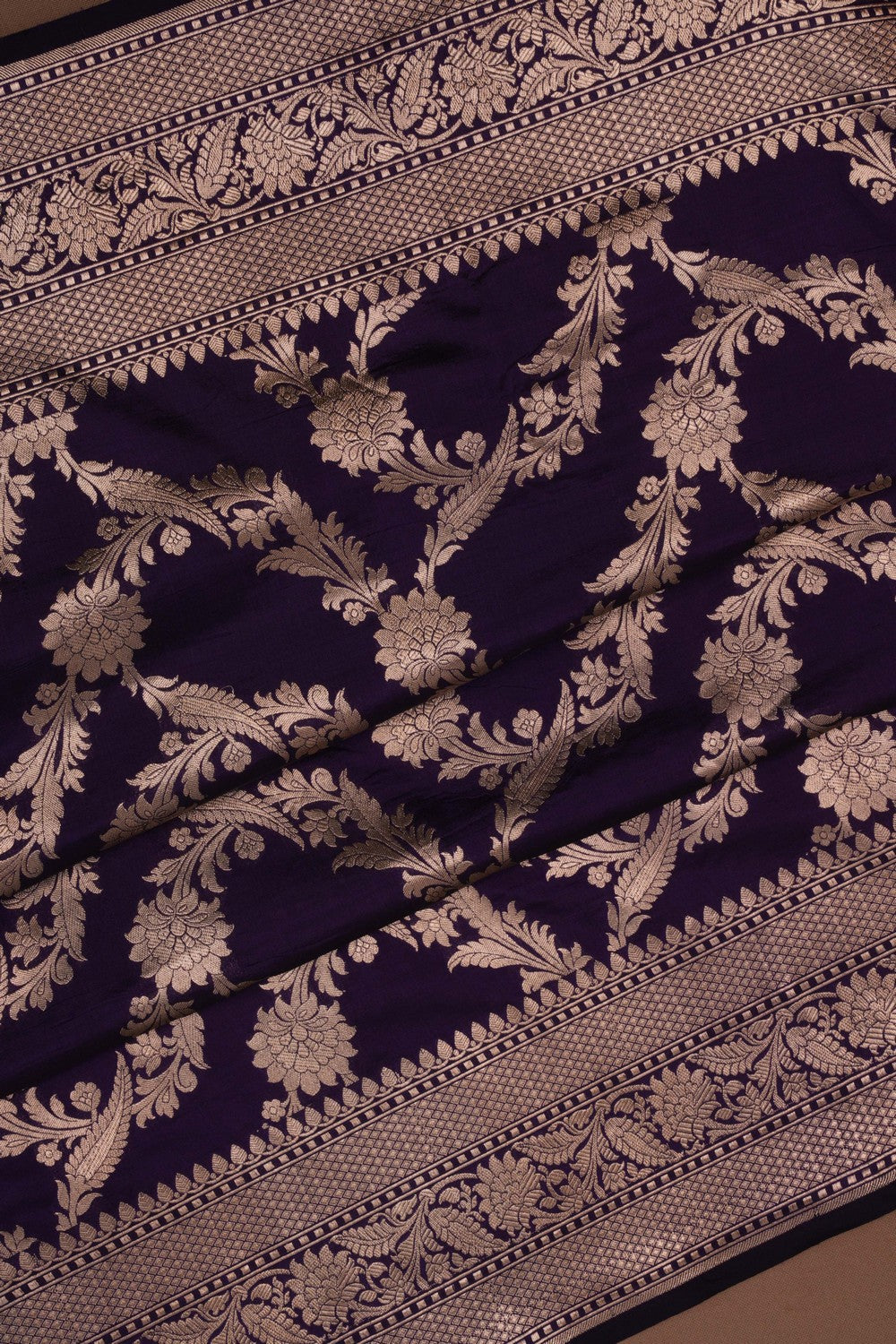 Banarasi Silk Violet Saree