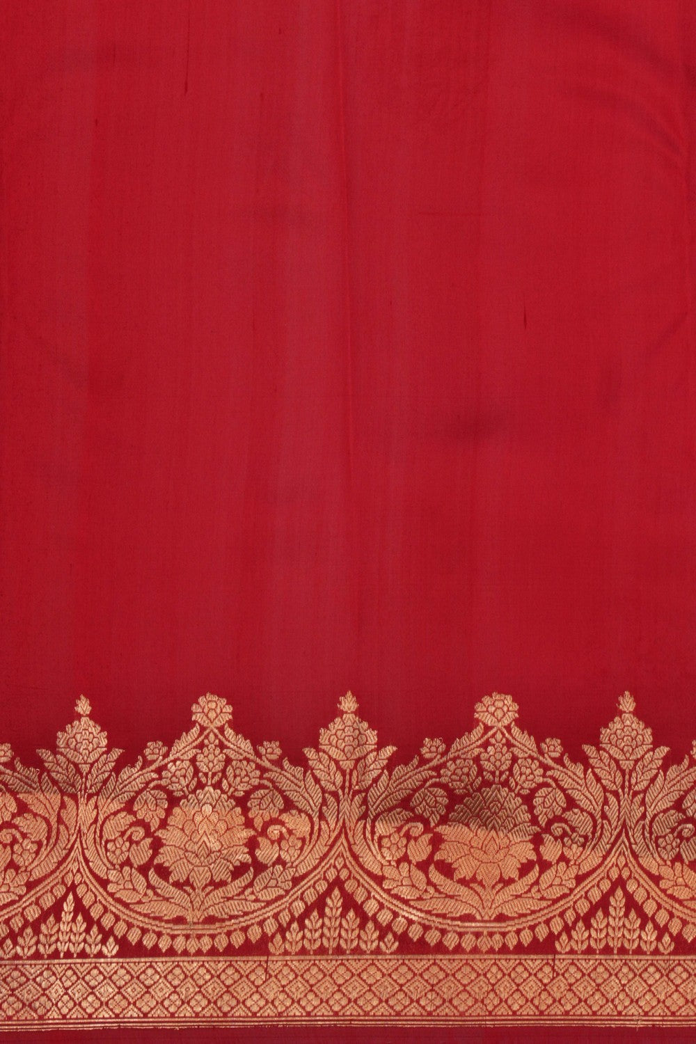 Dupion Silk Red Saree