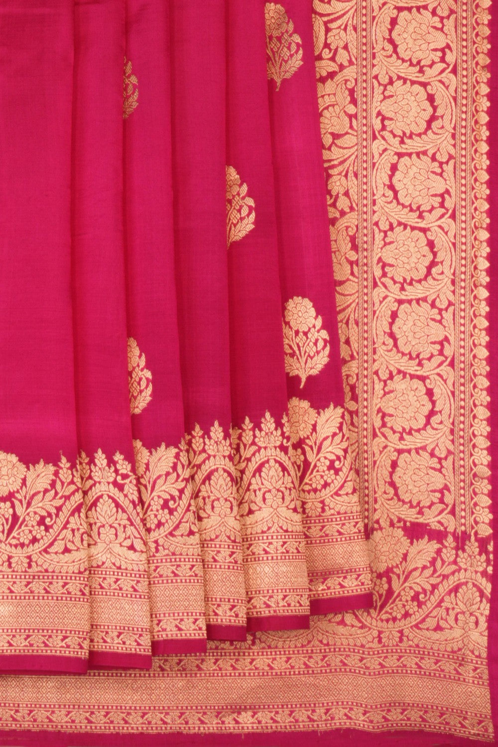 Dupion Silk Pink Saree