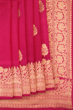 Image of Dupion Silk Pink Saree