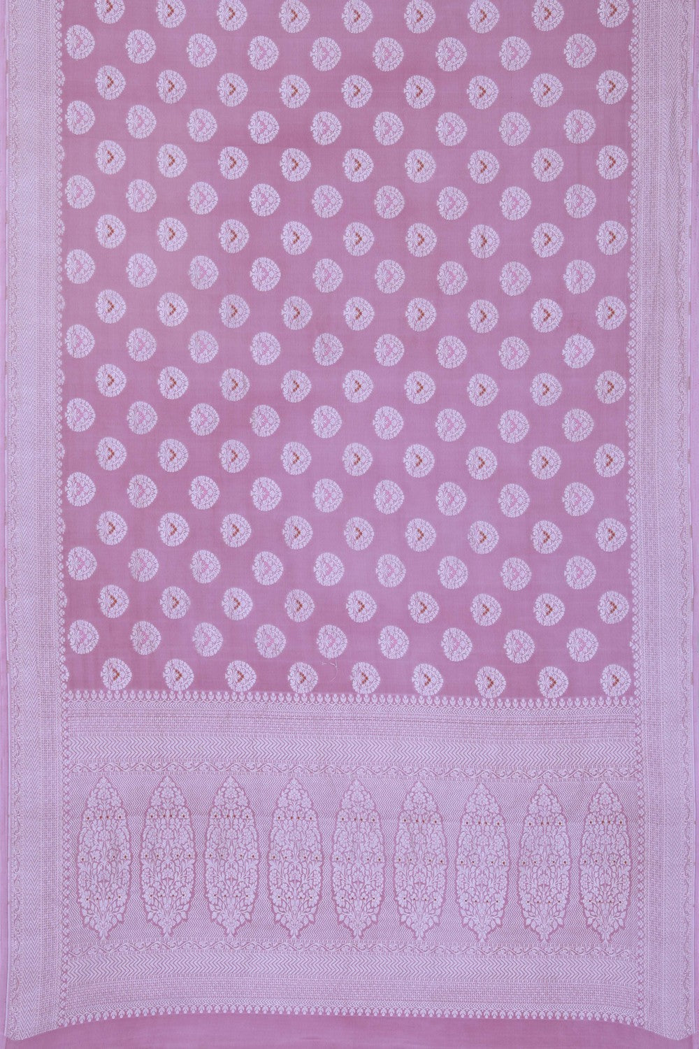 Banarasi Crepe Silk Mauve Pink Saree